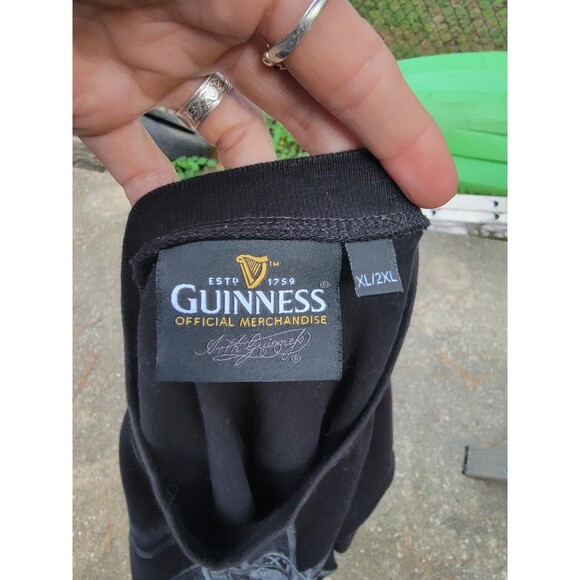Guinness Extra Stout, Dublin Ireland, black T-Shirt XL/ 2X, original Guinness - Picture 2 of 12